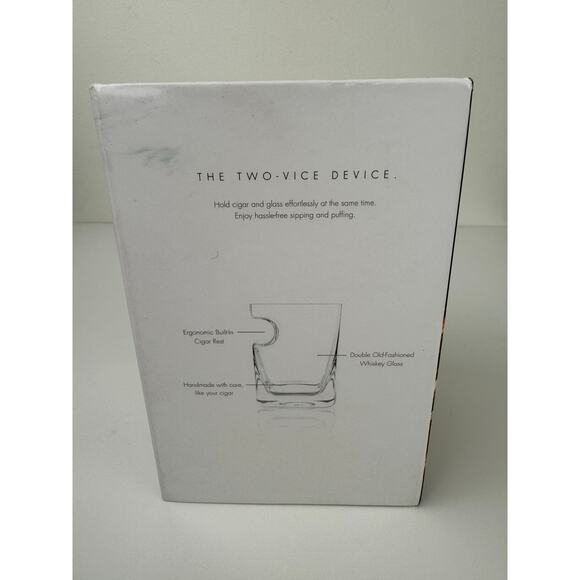 CORKCICLE Cigar Glass Handcrafted Whiskey Glass with Built-in Cigar Holder NEW - Picture 3 of 7